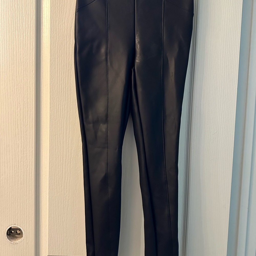 Express Black Faux Leather Pants